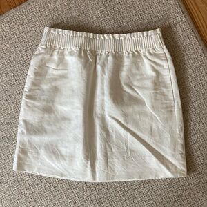 J Crew off white linen skirt